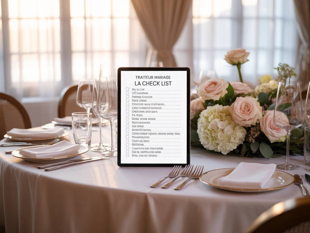 Traiteur mariage : la check list